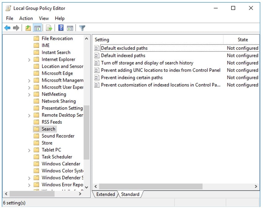 local group policy editor
